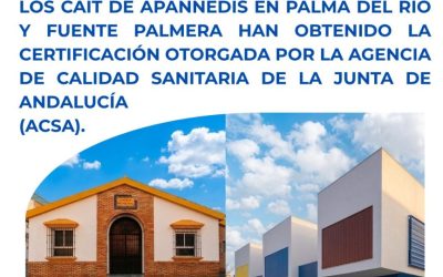 BUENAS NOTICIAS: Certificación otorgada por la Agencia de Calidad Sanitaria de la Junta de Andalucía (ACSA)